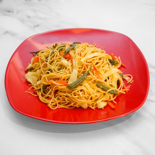 Fried Noodles Vegi oder Poule