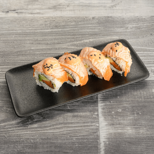 Flammed Salmon Rolls